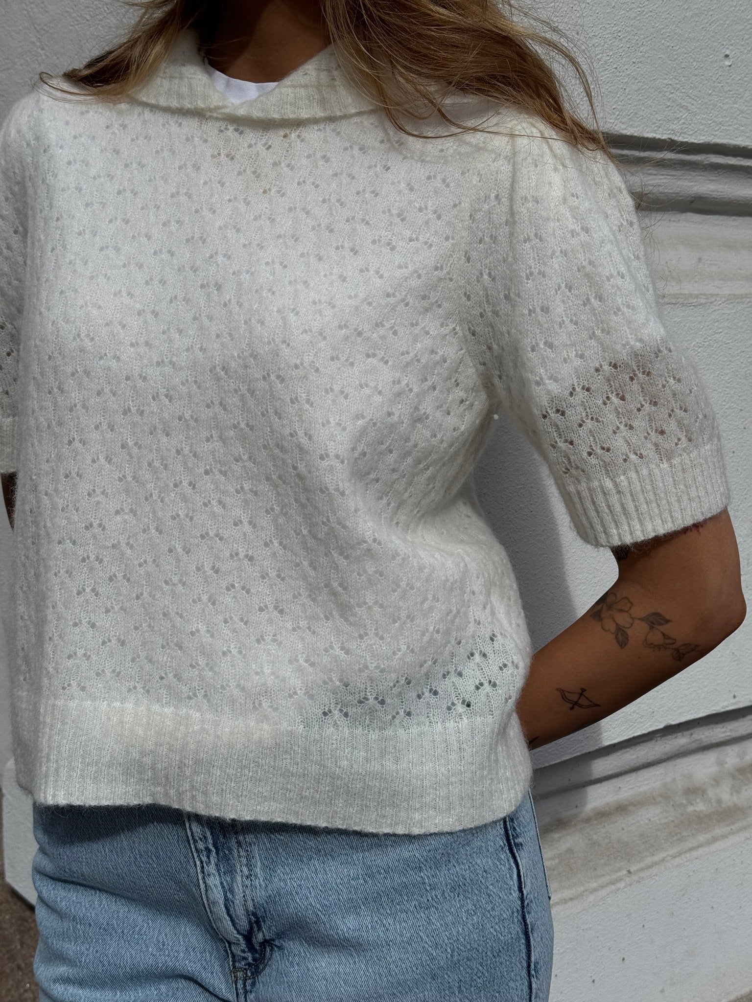 OBJDIRA Pullover - Cloud Dancer